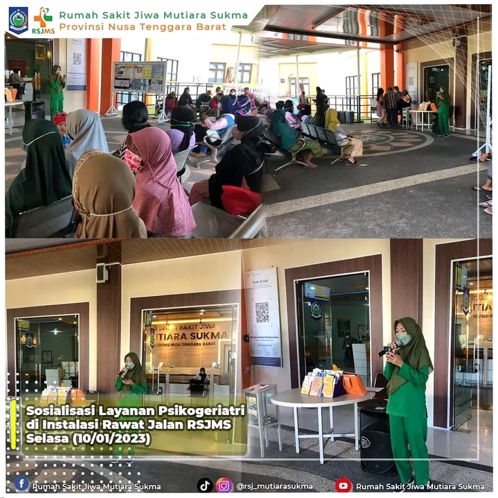 SOSIALISASI LAYANAN PSIKOGERIATRI DI INSTALASI RAWAT JALAN RSJMS